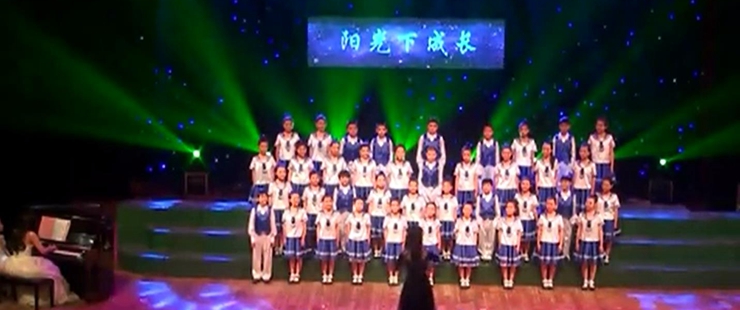 縣中小學藝術節(jié)小學部選送節(jié)目《閃亮的日子》
